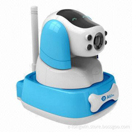 720P IP Camera/Smart Baby Monitor with 1/3-inch Color CMOS Sensor, 5V DC Power Supply